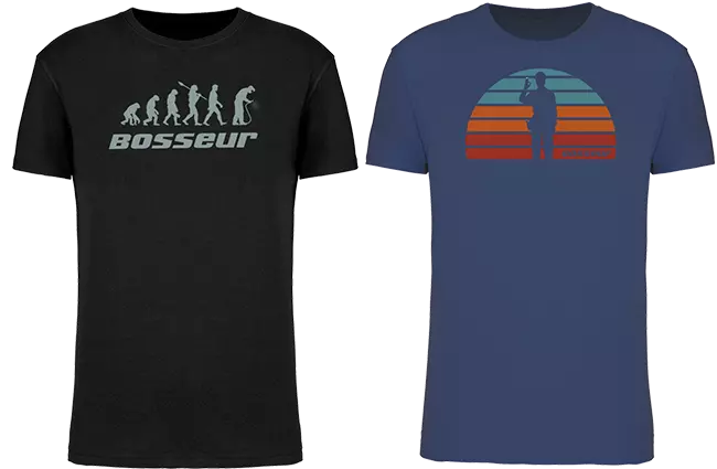 Lot de 2 t-shirt de travail BOSSEUR Evo Noir - 12232
