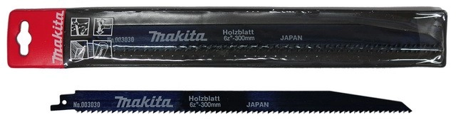 Lames de scie sabre HCS MAKITA - bois - longueur utile 140 mm - 9 dents par pouce - carte de 5 pièces - 792148-9