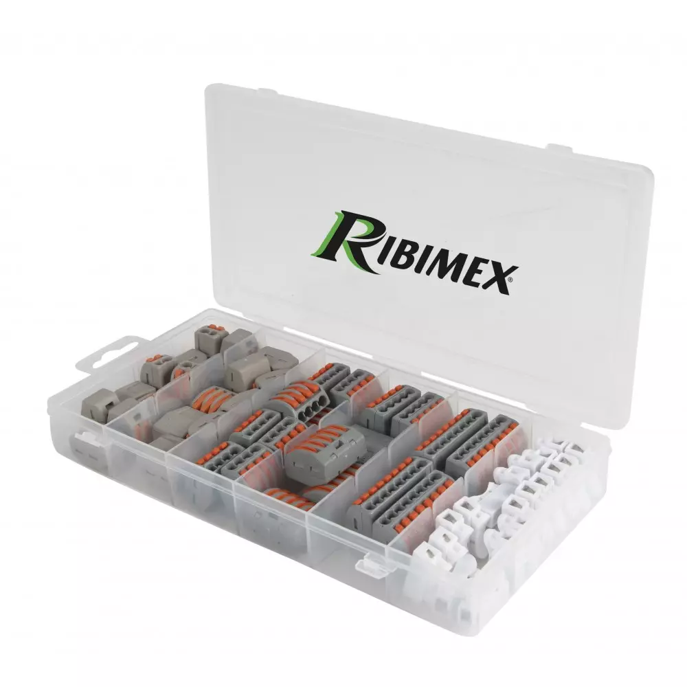 50 dominos et bornes automatiques à levier - Coffret - RIBIMEX - PRGOU050DOM