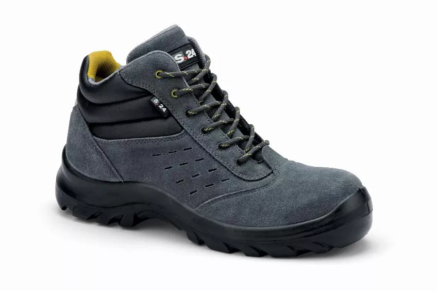Chaussures de sécurité S24 COPA S1P - Croute de cuir velours gris - 5702